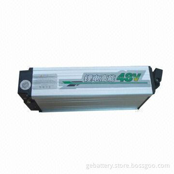 48V 20Ah Lithium Battery Pack with 54.6V DC, 4A Output, Measures 150 x 80 x 360mm